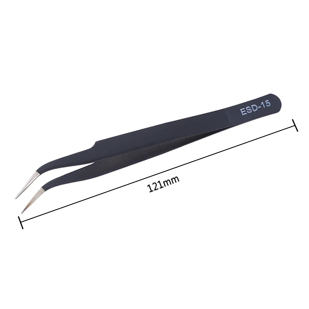 6Pcs Anti-static ESD Tweezers Maintenance