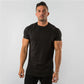 Fitness T-Shirt Men Bodybuilding Short Sleeve Sport Running