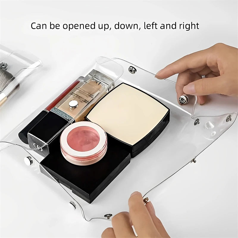 Transparent Cosmetic Bag Portable for Makeup Brushes