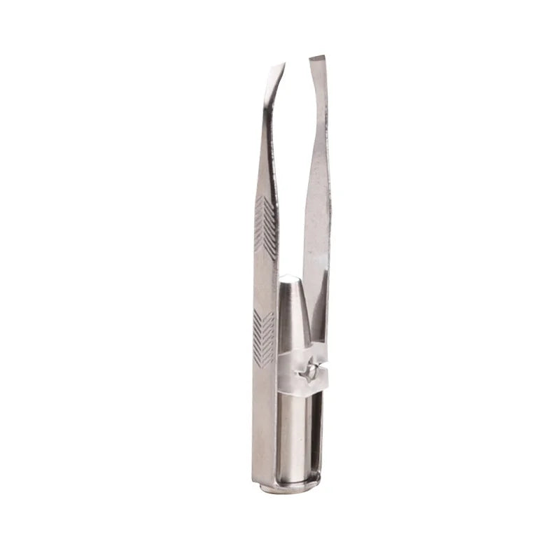 Stainless Steel Eyebrow Clip with LED Light