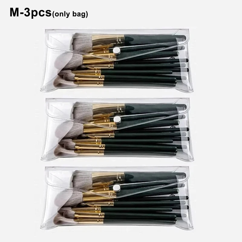 Transparent Cosmetic Bag Portable for Makeup Brushes
