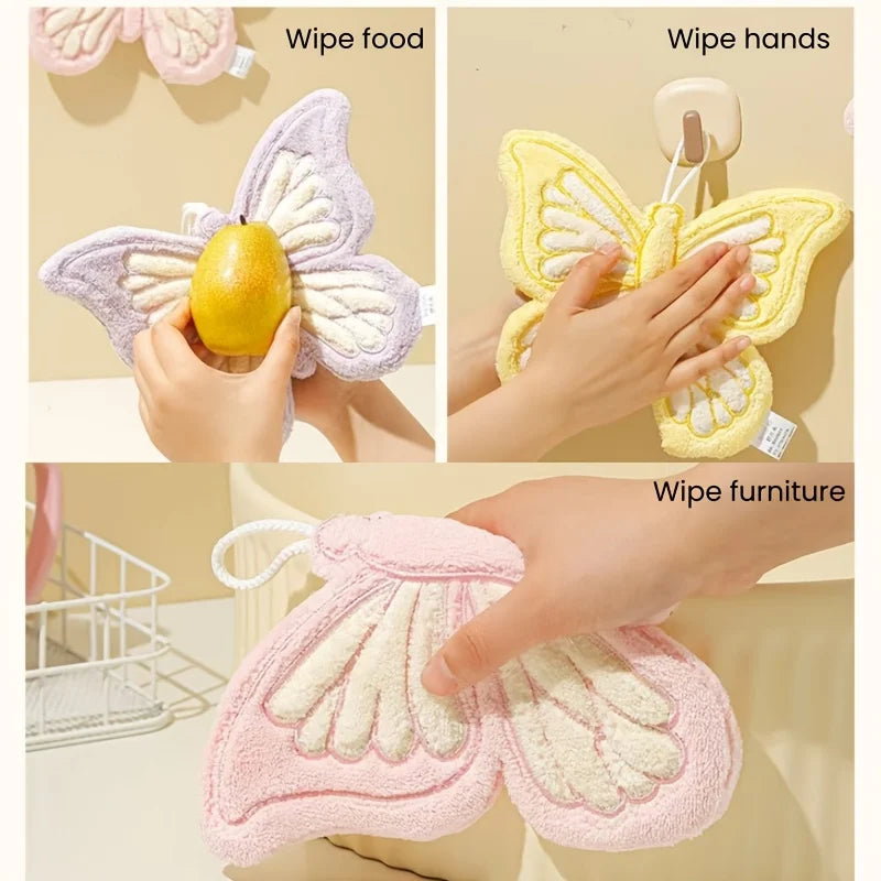 Hanging Coral Fleece Butterfly