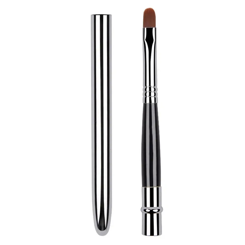 Lip Gloss Brush with Protective Cap Cosmetic Brush