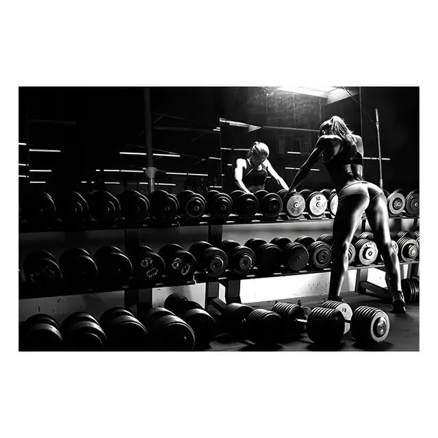 Fitness Motivation Canvas Art Sexy
