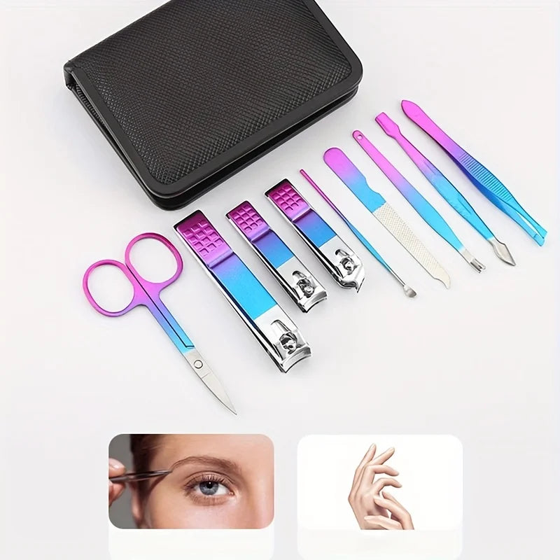 9-18pcs Set Professional Stainless Steel Manicure & Pedicure