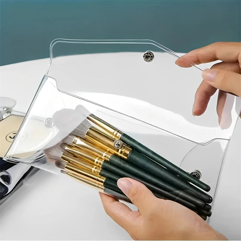 Transparent Cosmetic Bag Portable for Makeup Brushes