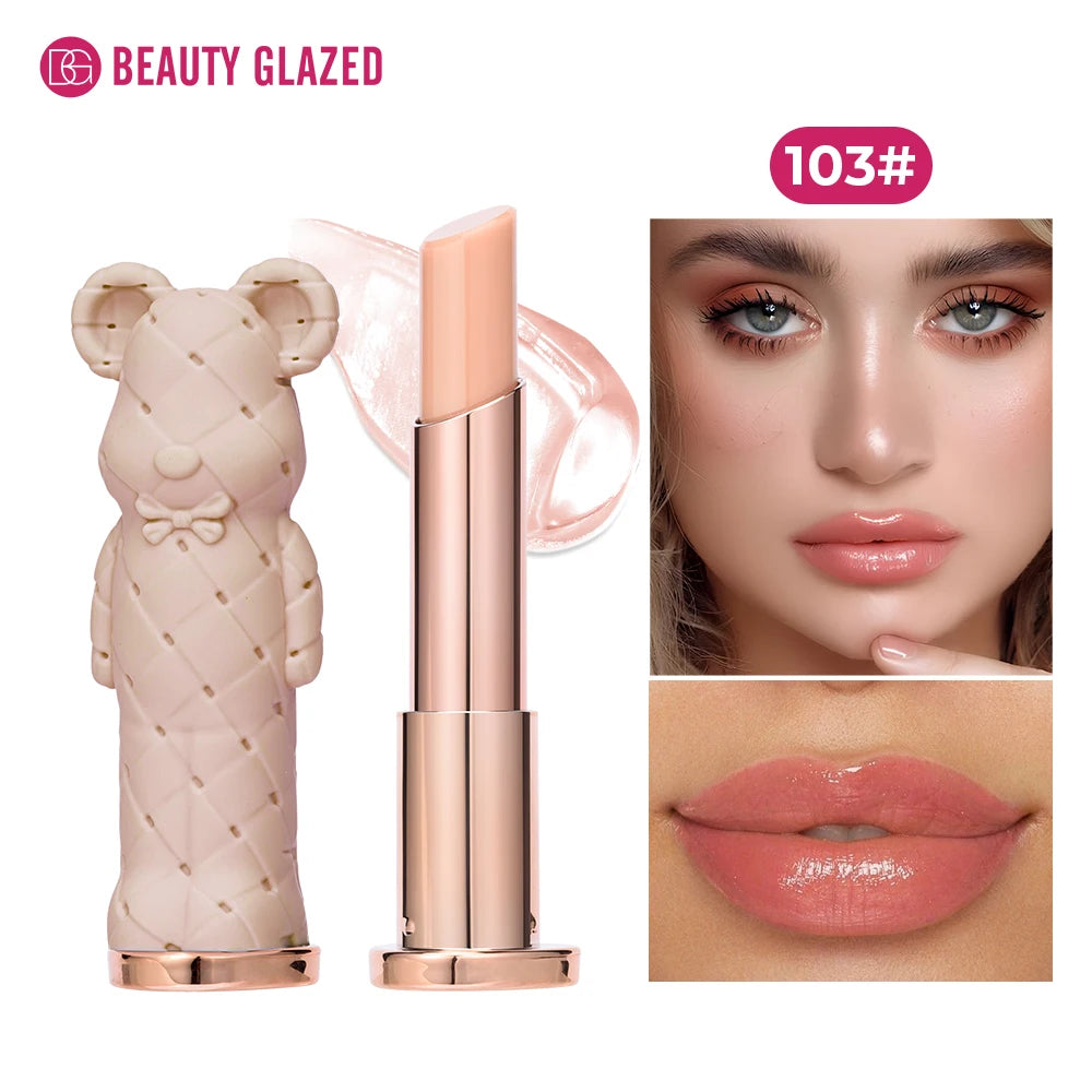 Beauty Glazed Bear Moisturizing Lipstick Colored Lip Balm