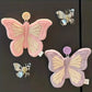 Hanging Coral Fleece Butterfly