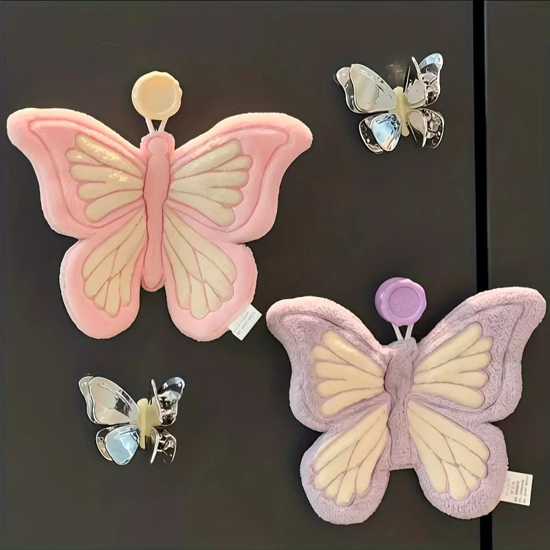 Hanging Coral Fleece Butterfly