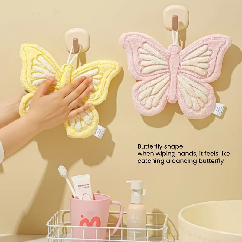 Hanging Coral Fleece Butterfly