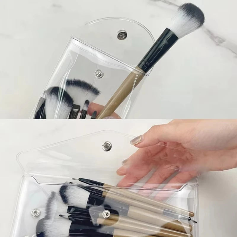 Transparent Cosmetic Bag Portable for Makeup Brushes