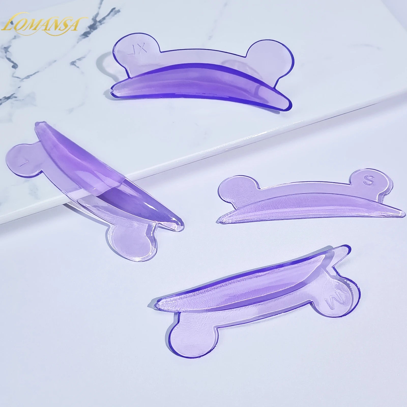 Lomansa 5 Pairs L Curl Silicone Eyelash Perm Pads