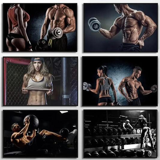 Fitness Motivation Canvas Art Sexy