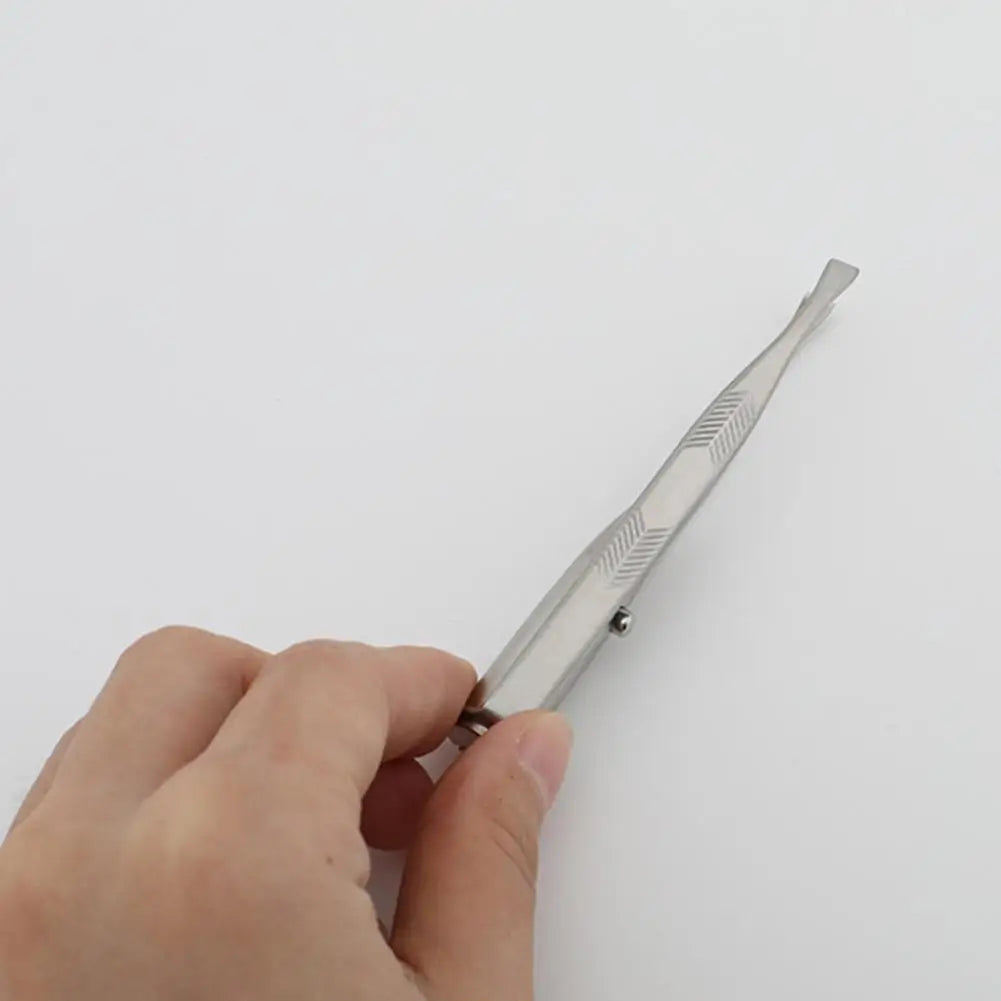 Stainless Steel Eyebrow Clip with LED Light
