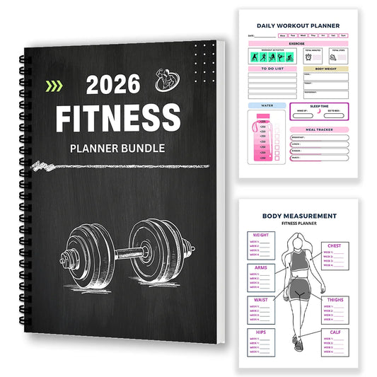 1PC Fitness Planner Bundle-Fitness Journal Workout Log