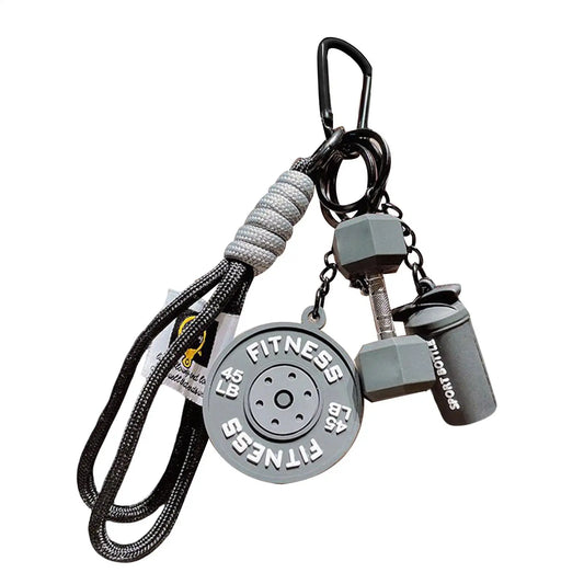 Fitness Keychain Cute Dumbbell Gym Accessory Gift