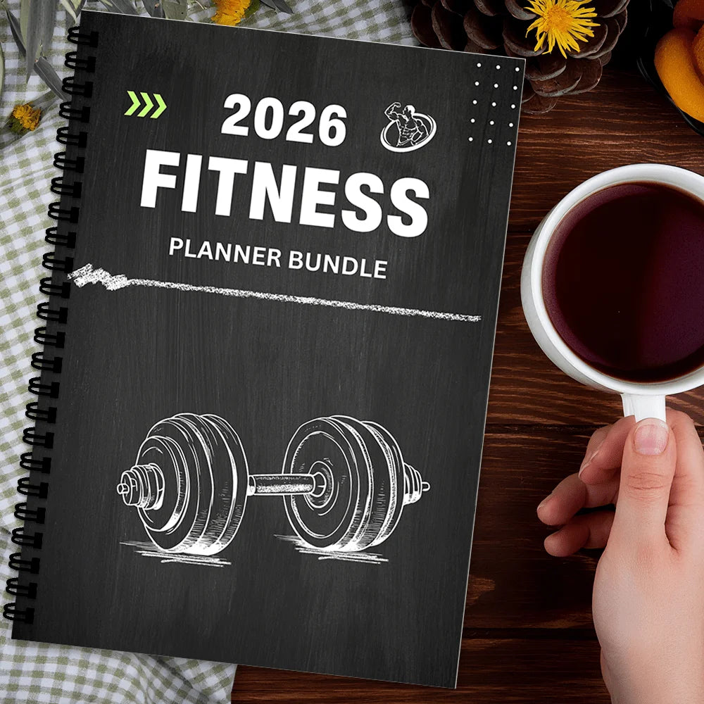 1PC Fitness Planner Bundle-Fitness Journal Workout Log