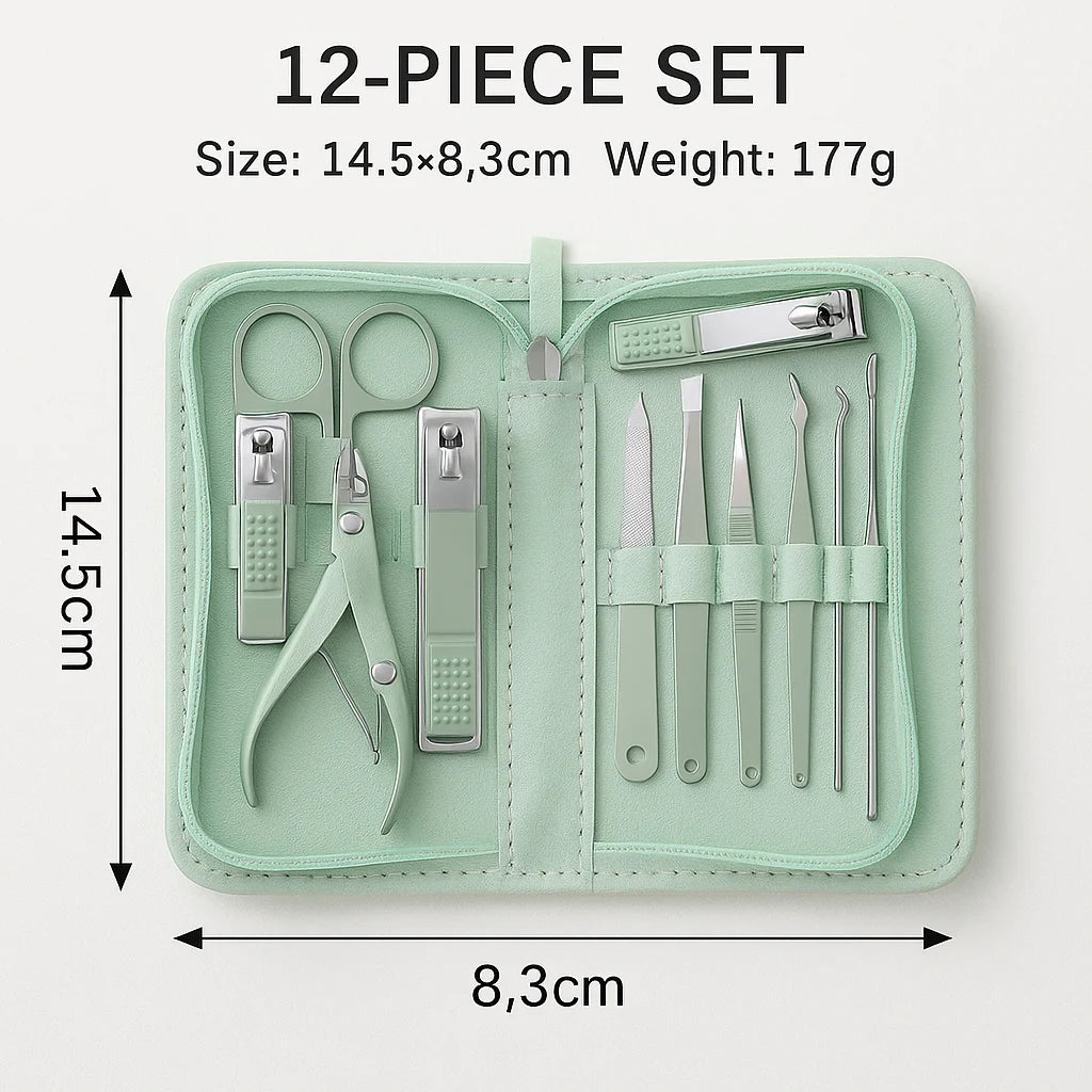 New Rose Gold& Black Nail Scissors Set Nail Clippers