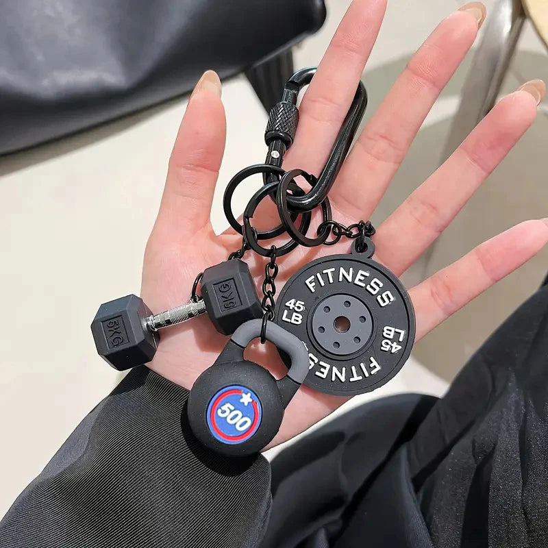 Fitness Keychain Colorful Gym Bag Charm for Fitness Lovers