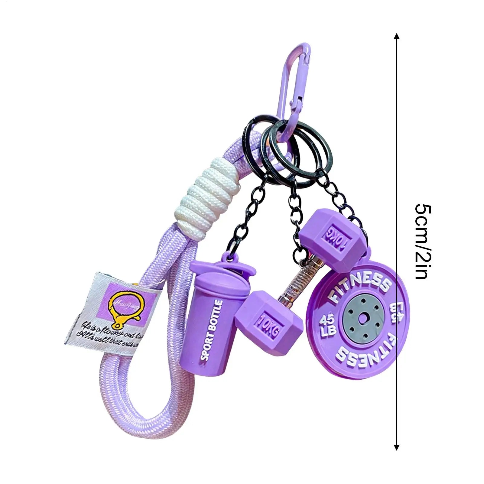 Fitness Keychain Cute Dumbbell Gym Accessory Gift
