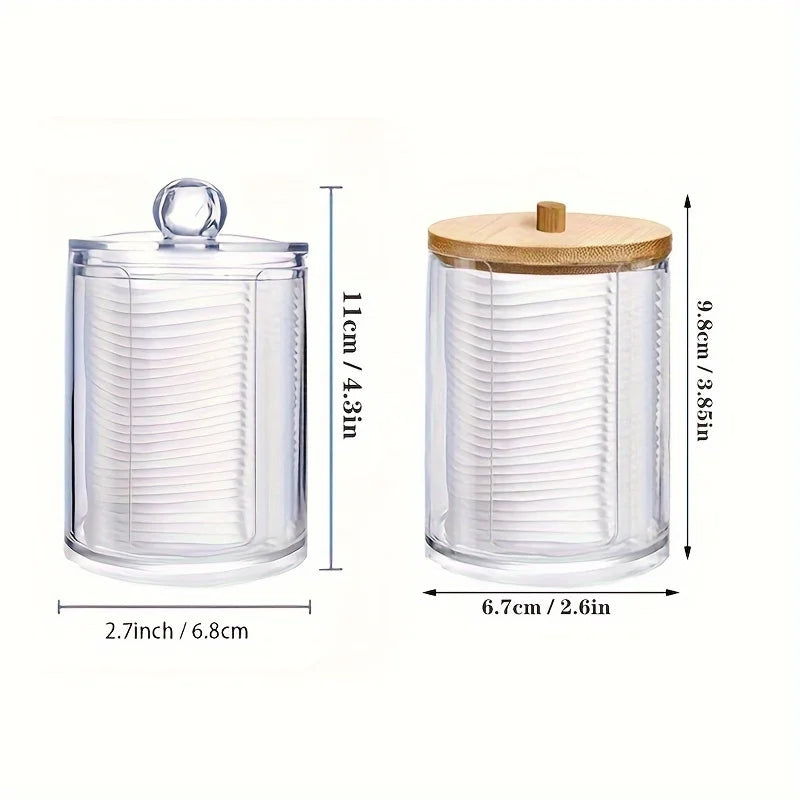 12 Pcs Makeup Organizer Round Clear Acrylic Makeup