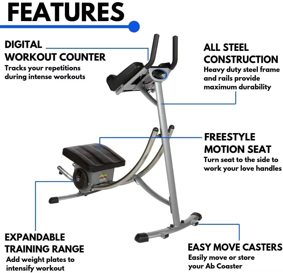Fitness Height Adjustable Ab Trainer Workout Equipment