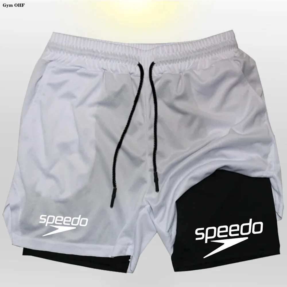 Fitness 2-in-1 training shorts suitable for men