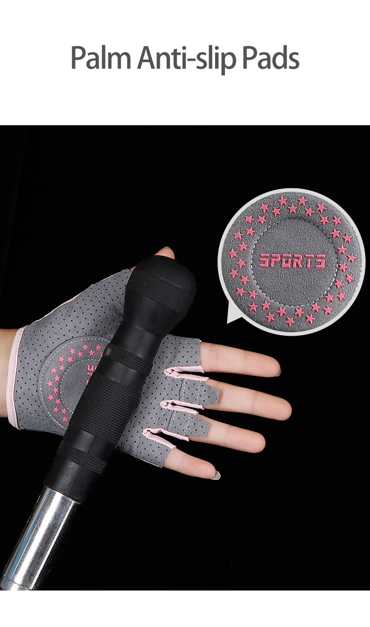 Fitness Yoga Gloves for Men Women Gym Hiking Summer Ice Silk