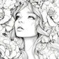 Beautiful Women in Bloom for Makeup Practice
