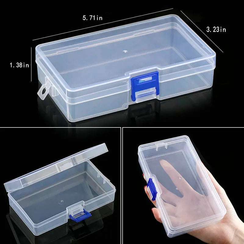 Transparent Plastic Storage Jewelry Box Compartment