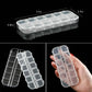 Transparent Plastic Storage Jewelry Box Compartment