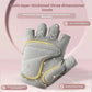Fitness gloves - anti-slip anti-curl semi-fingered