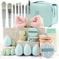 Beauty Tools Set Complete Makeup Brush & Puff Kit