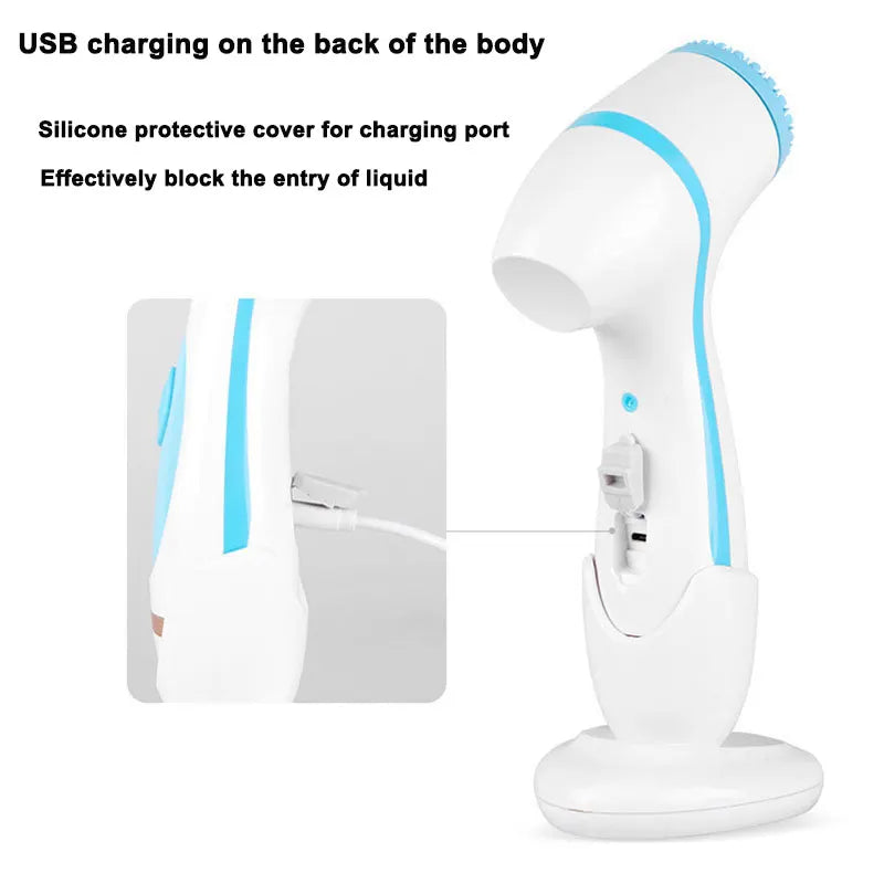 3 In 1 Electric Cleansing Brush Vibrations Facial Cleaner