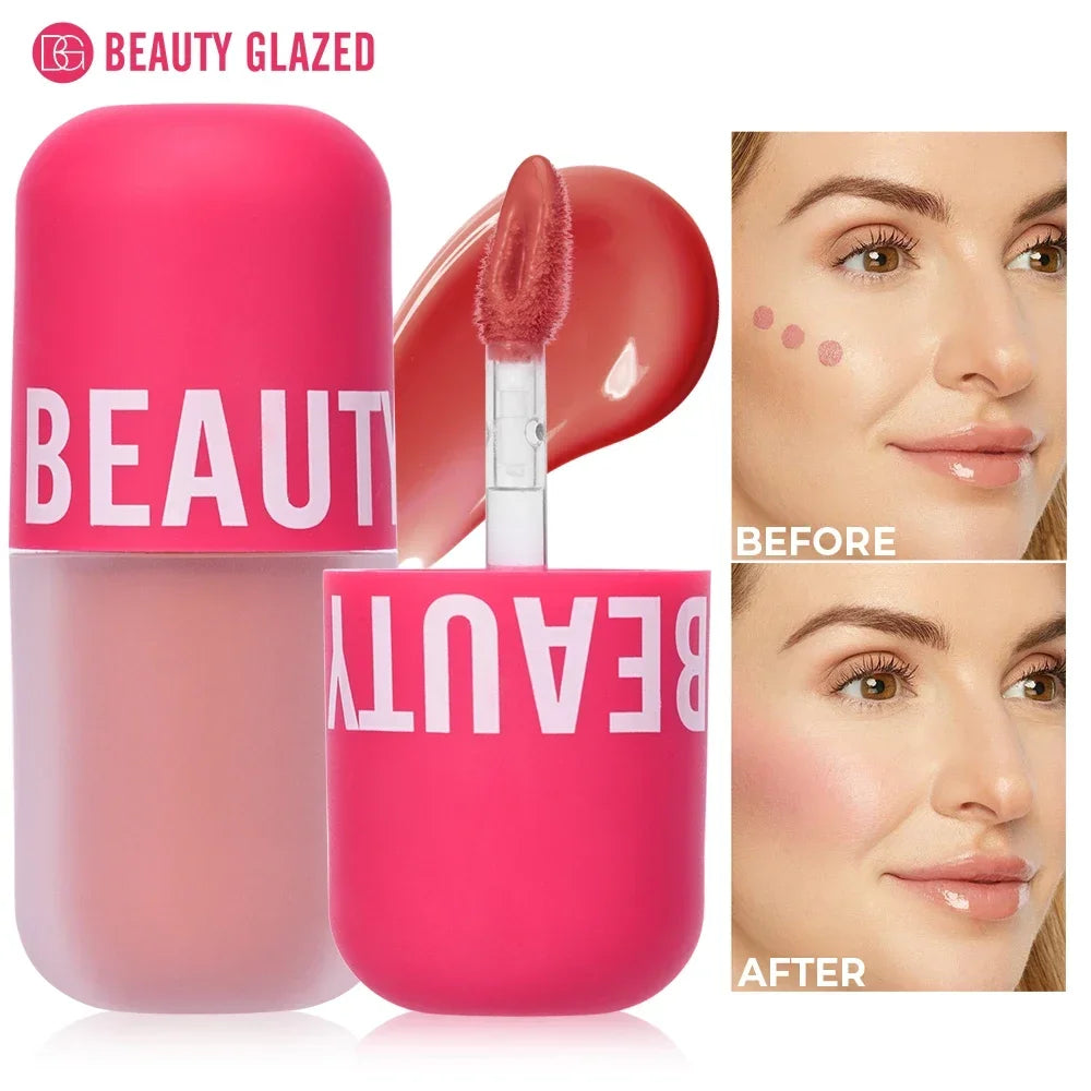 BEAUTY GLAZED 5 Colors Blush Serum Long Lasting Waterproof