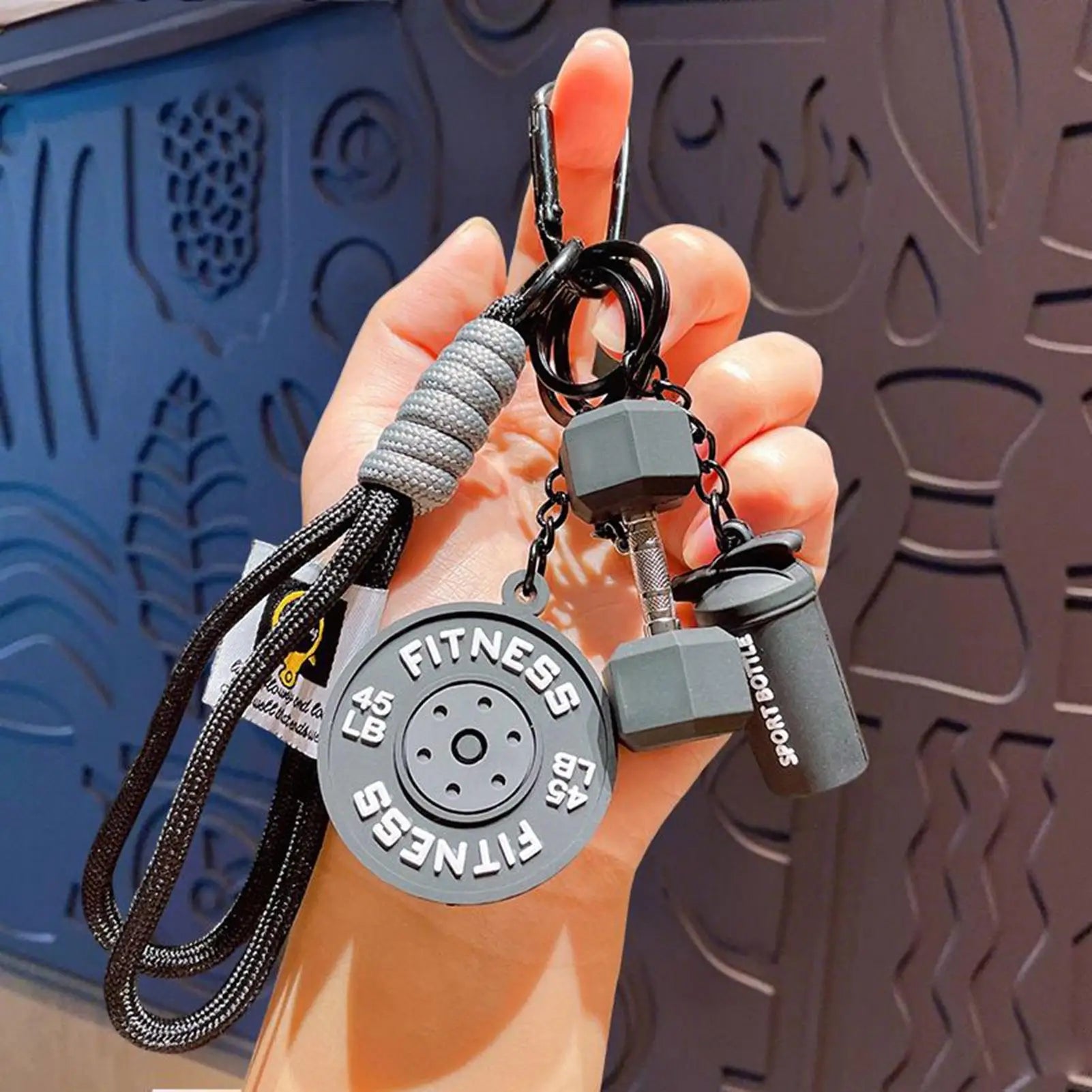 Fitness Keychain Cute Dumbbell Gym Accessory Gift