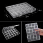 Transparent Plastic Storage Jewelry Box Compartment