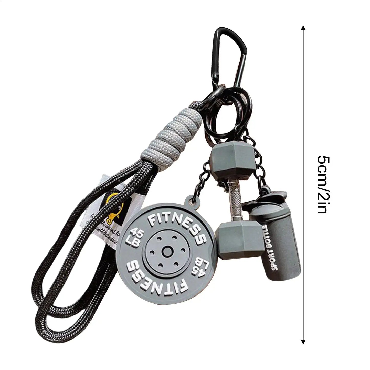 Fitness Keychain Cute Dumbbell Gym Accessory Gift