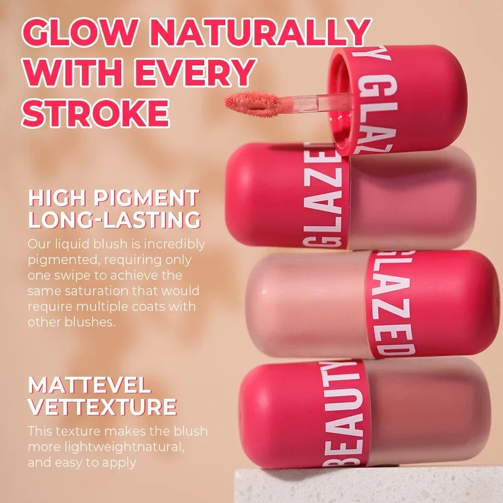 BEAUTY GLAZED 5 Colors Blush Serum Long Lasting Waterproof