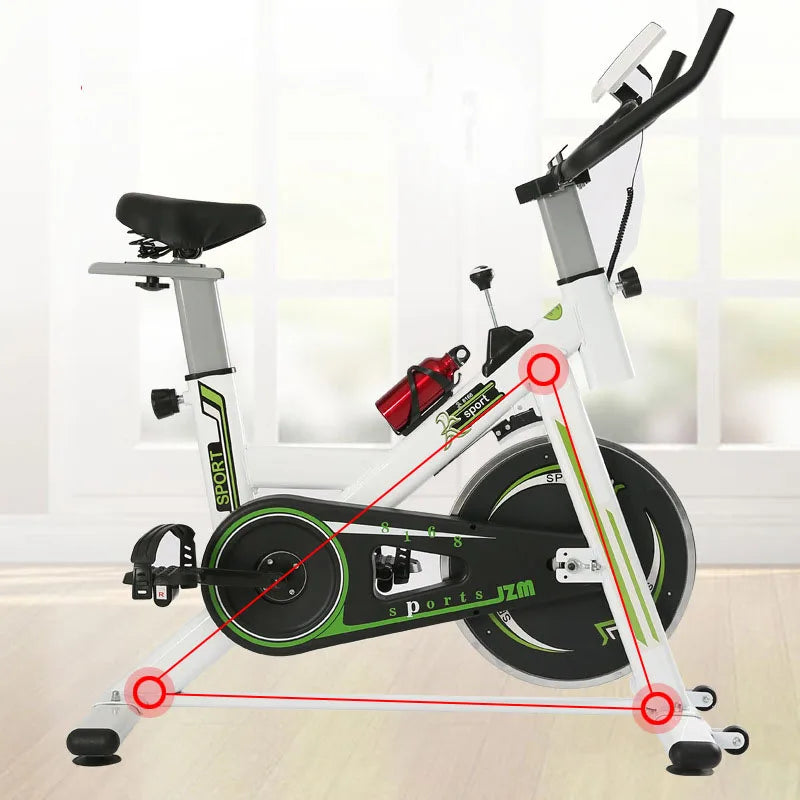 Indoor Cycling Bike with Magnetic Flywheel & LCD Monitor