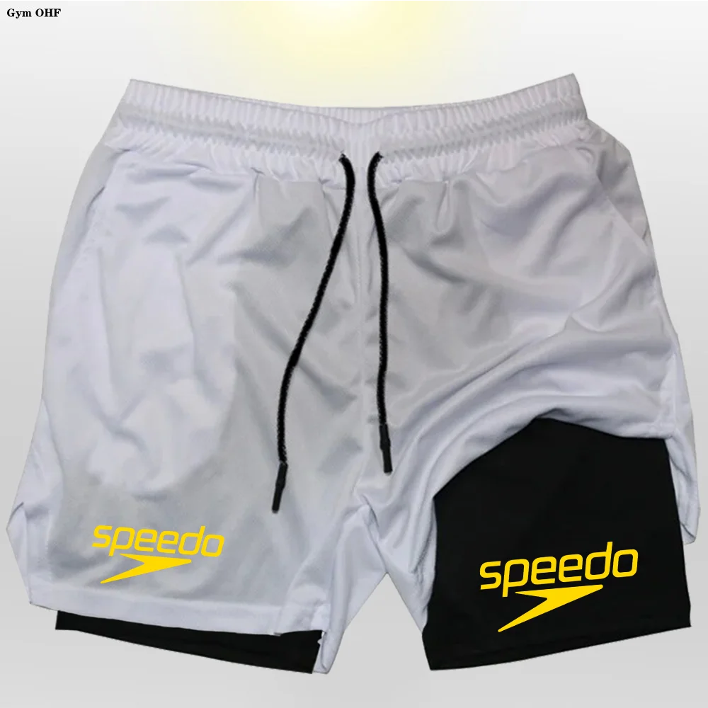 Fitness 2-in-1 training shorts suitable for men