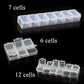 Transparent Plastic Storage Jewelry Box Compartment