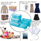 6 PcsSet PinkBlueGrey Travel Storage Bag