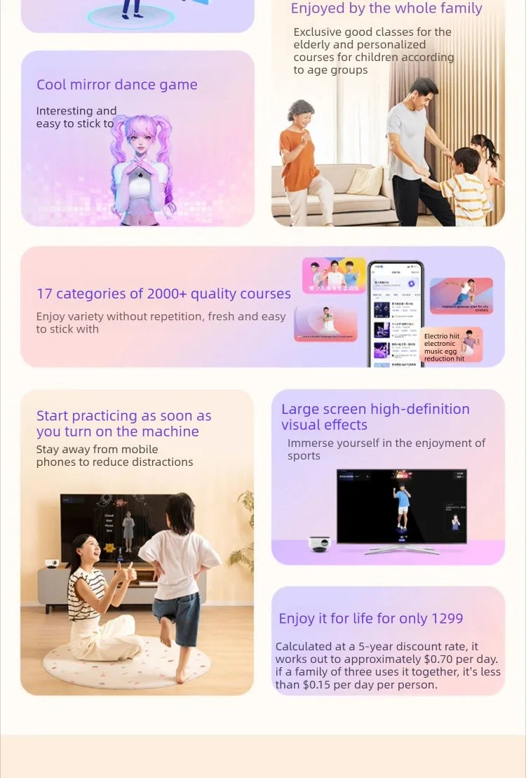 Fitness Magic Box AI Intelligent Somatosensory Exercise