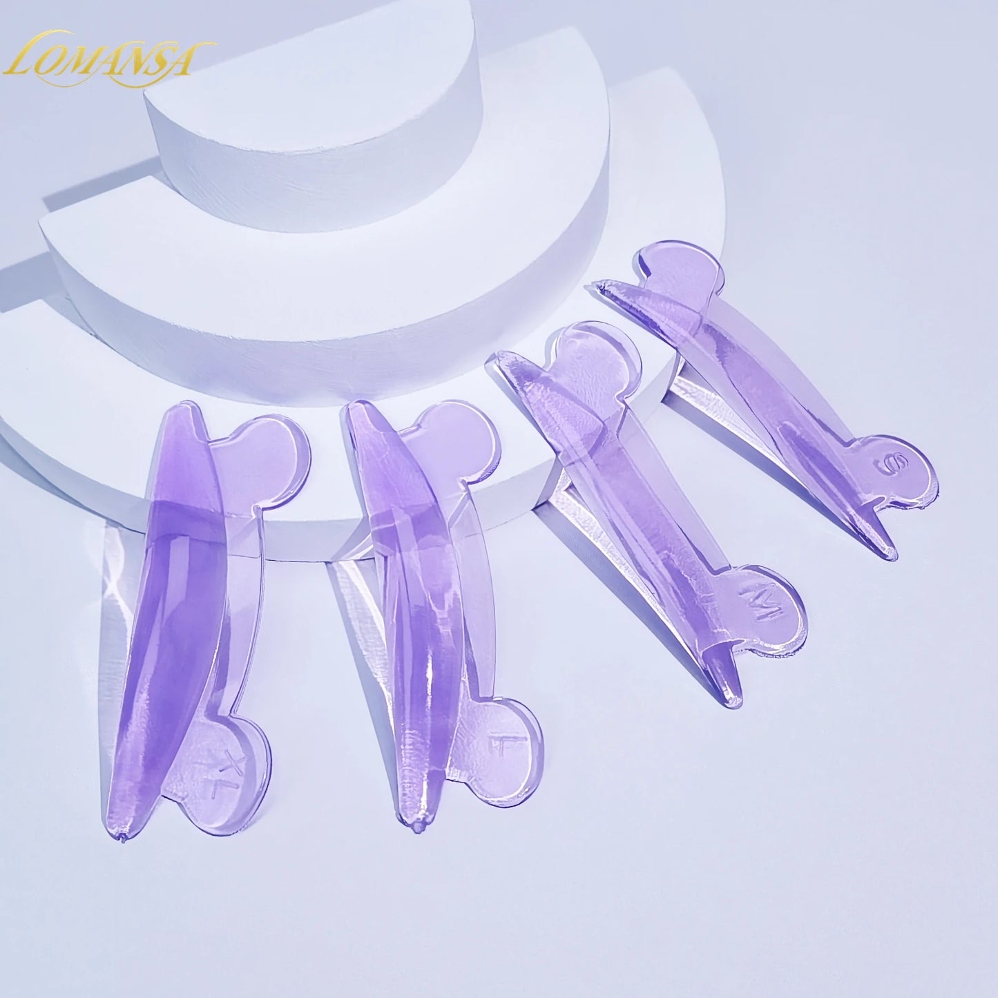 Lomansa 5 Pairs L Curl Silicone Eyelash Perm Pads