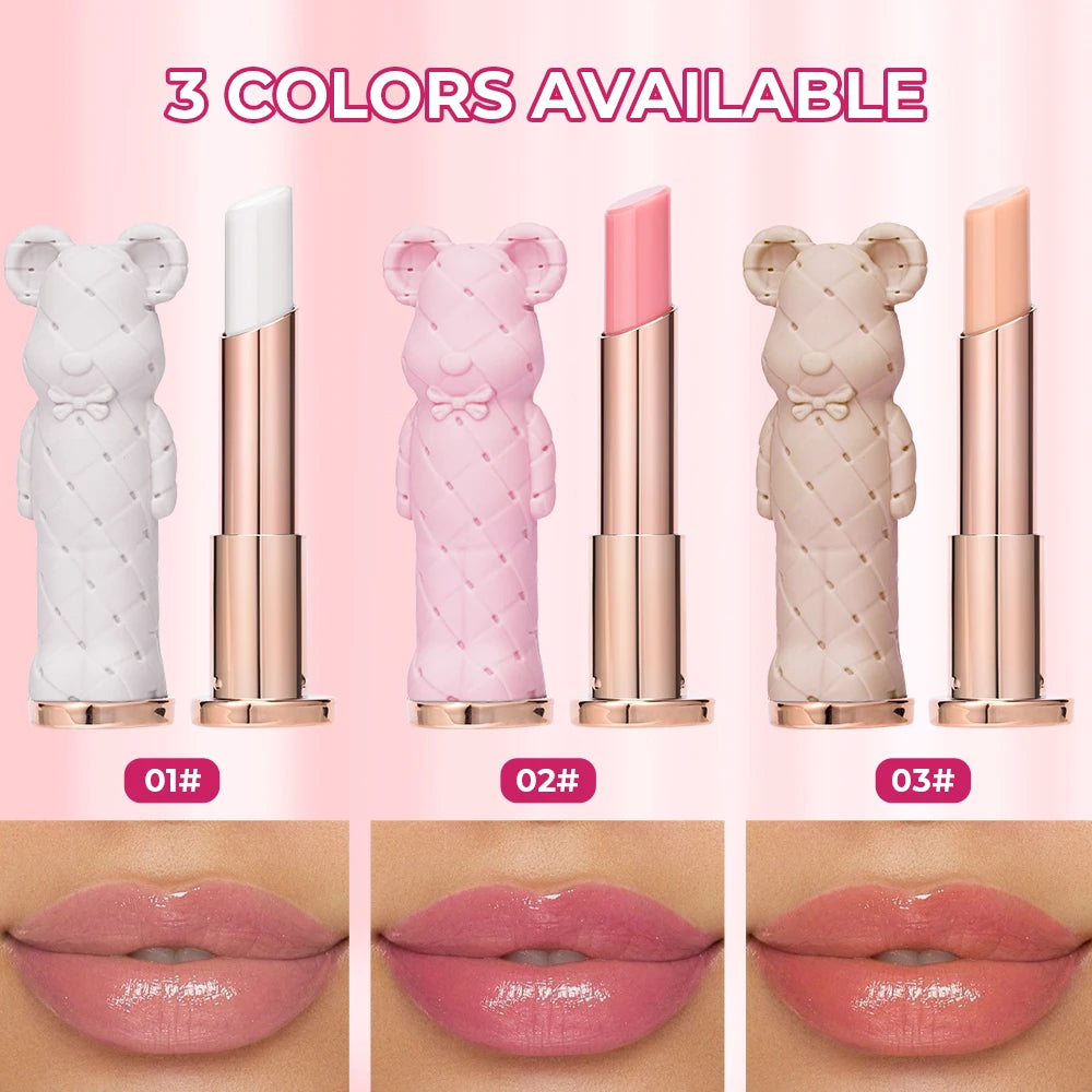 Beauty Glazed Bear Moisturizing Lipstick Colored Lip Balm