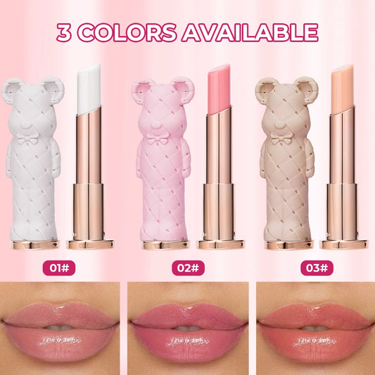 Beauty Glazed Bear Moisturizing Lipstick Colored Lip Balm