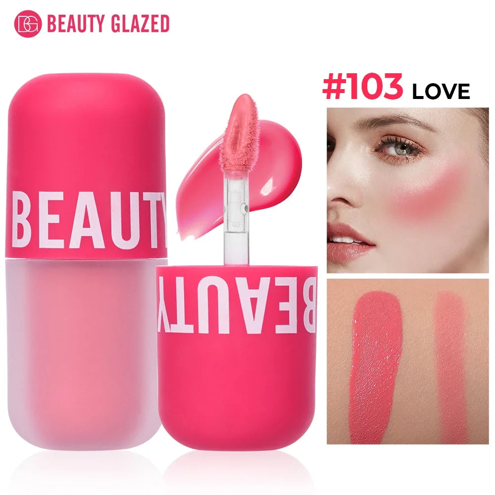 BEAUTY GLAZED 5 Colors Blush Serum Long Lasting Waterproof