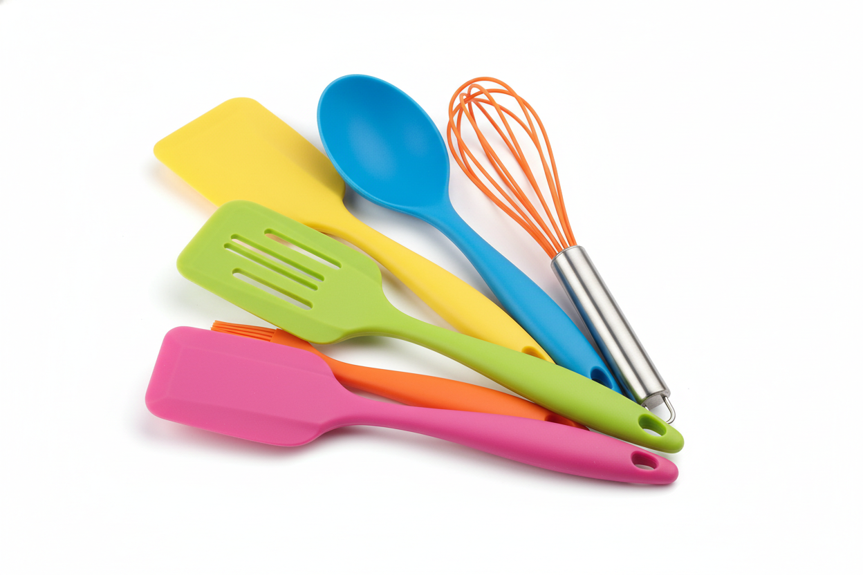 Silicone Kitchen Utensils Set - 5-Piece Non-Stick