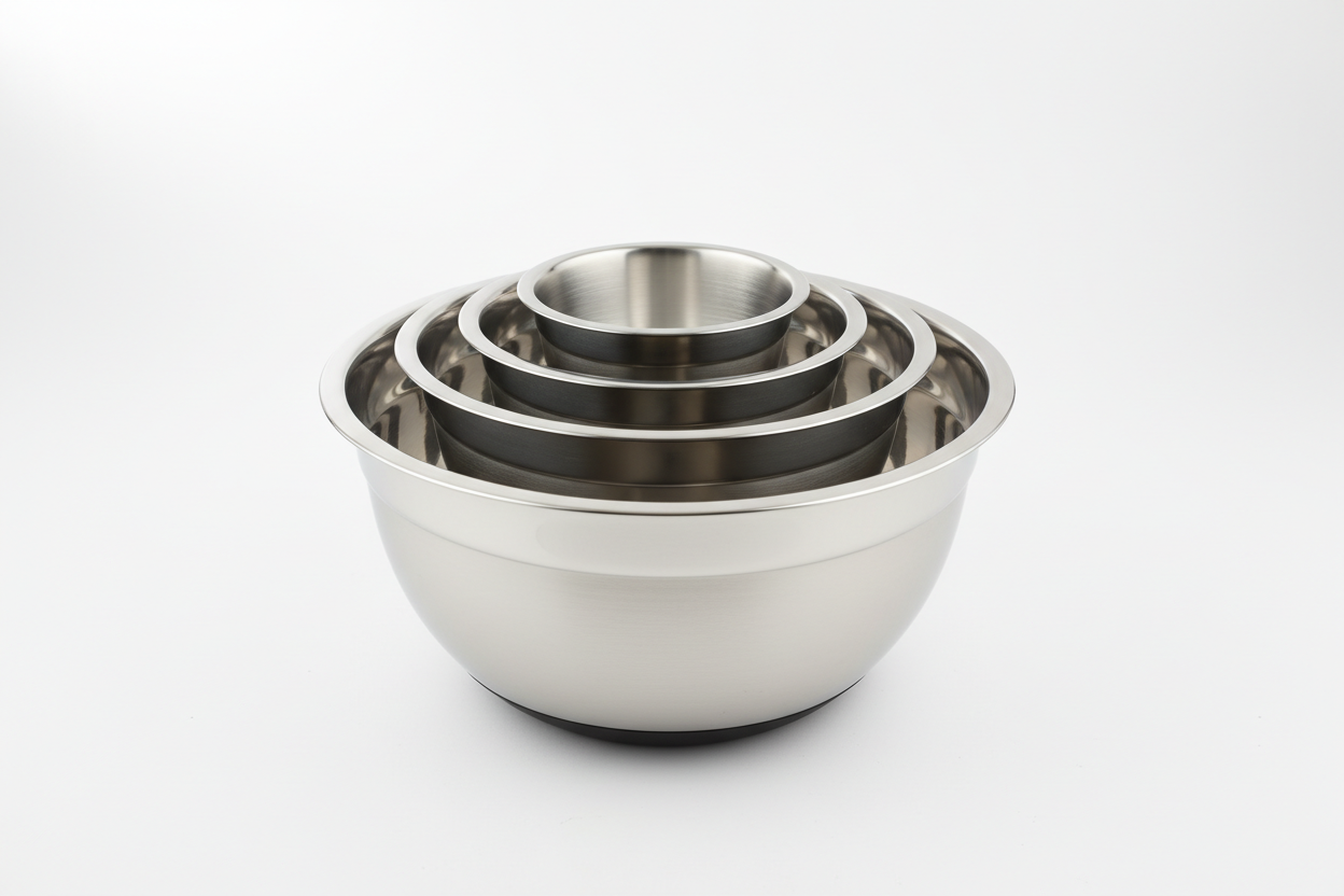 Stainless Steel Mixing Bowl Set - 5 Piece Nesting